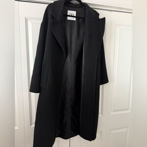 Zara Elegant Black Overcoat